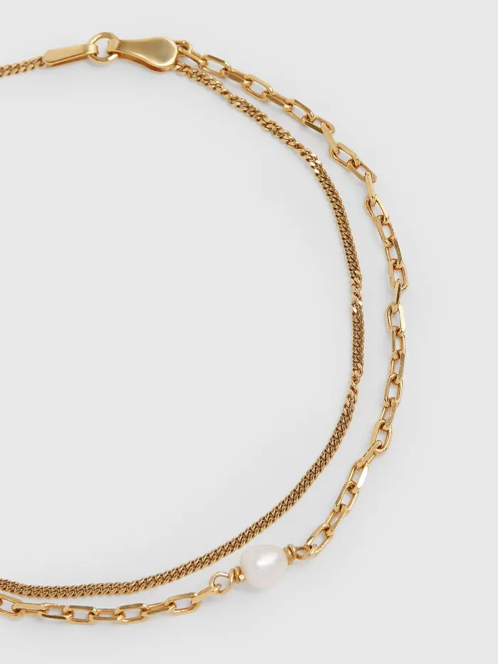 Reiss Jewellery Cantare Maria Black Bracelet Gold 8211 Women