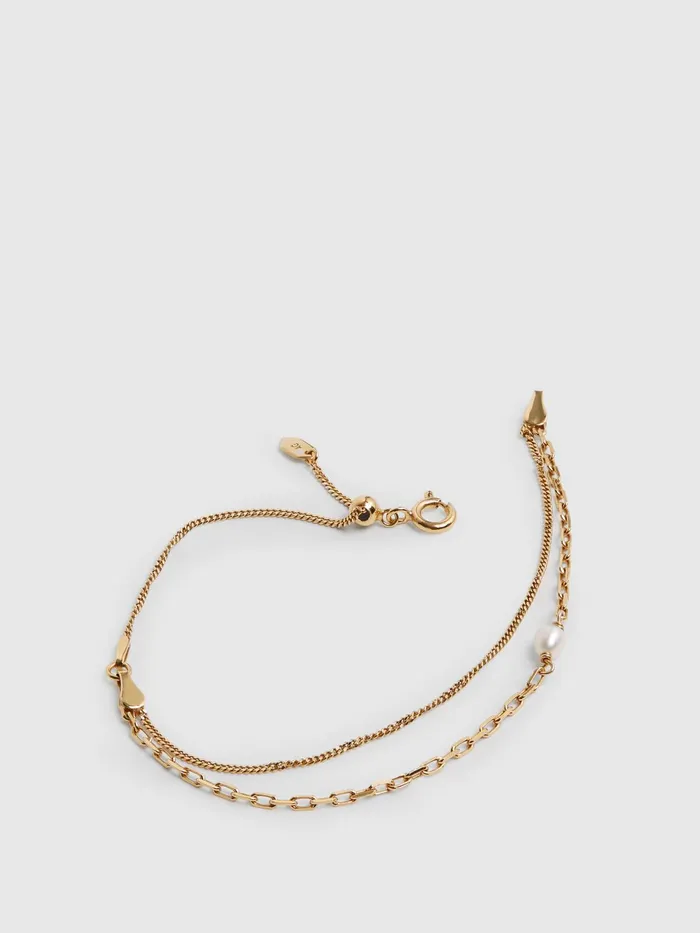 Reiss Jewellery Cantare Maria Black Bracelet Gold 8211 Women