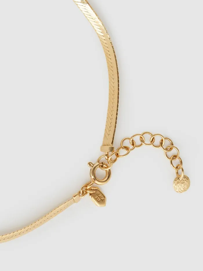 Reiss Jewellery Sentiero Maria Black Bracelet Gold 8211 Women