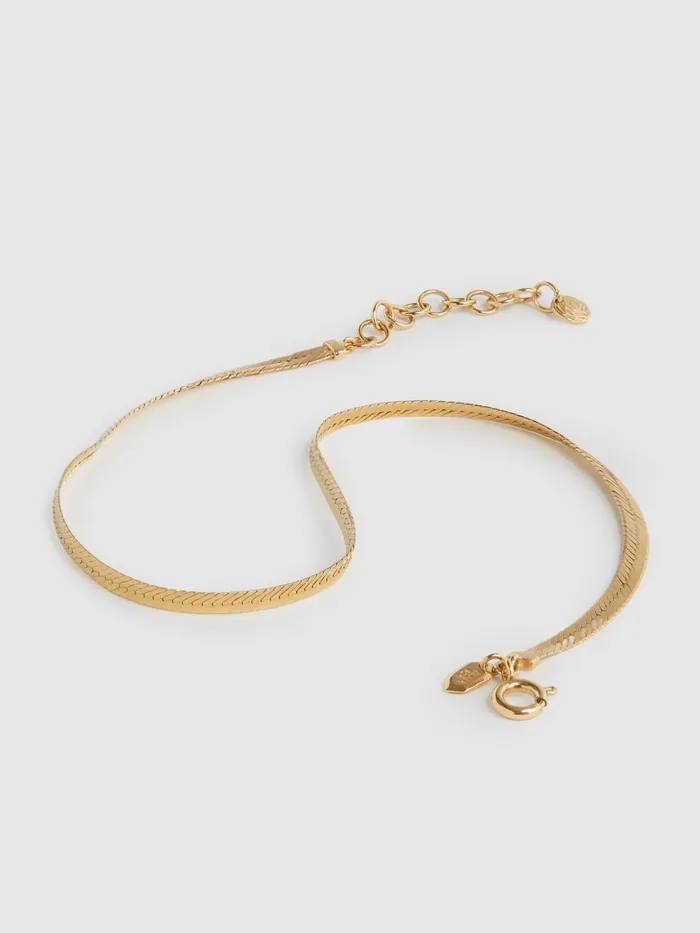 Reiss Jewellery Sentiero Maria Black Bracelet Gold 8211 Women