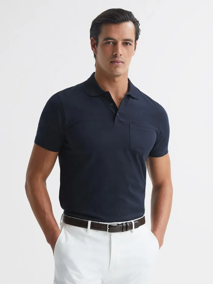 Reiss Polo Shirts Austin Polo Shirt Navy 8211 Men