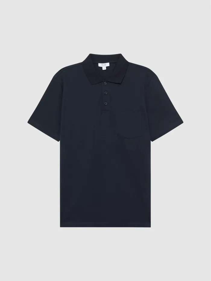 Reiss Polo Shirts Austin Polo Shirt Navy 8211 Men