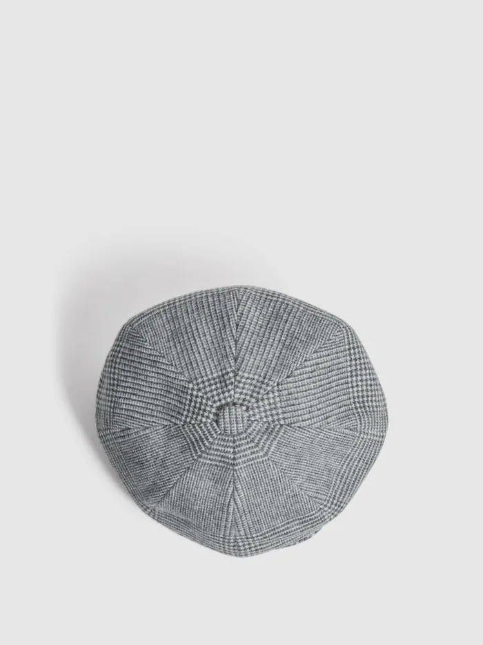 Reiss Scarves Hats and Gloves Arbor Wool Baker Boy Cap Brown 8211 Men