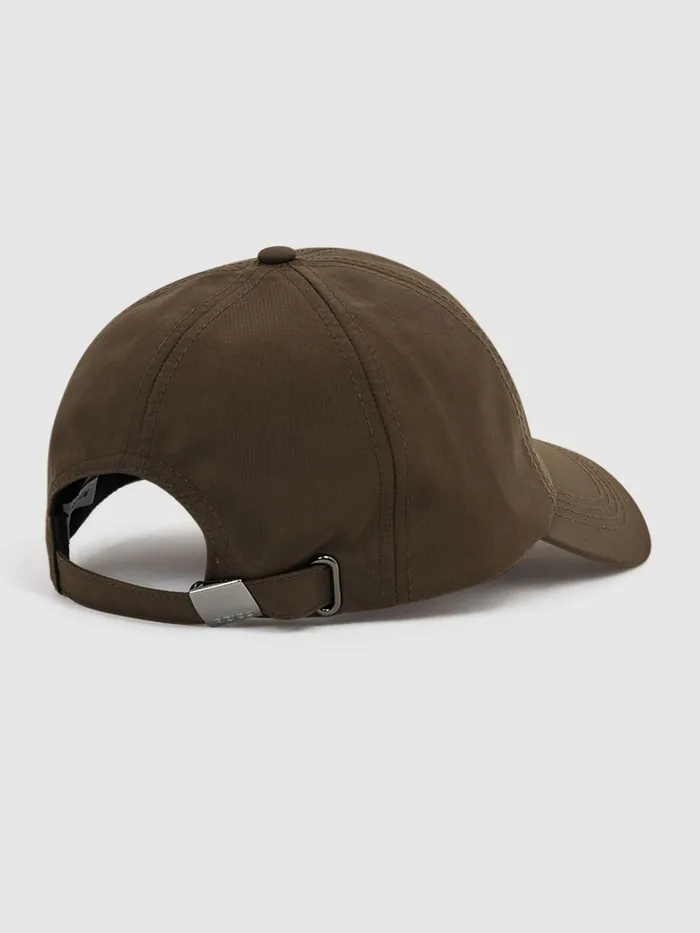 Reiss Scarves Hats and Gloves Fento Ripstop Baseball Cap Khaki 8211 Men