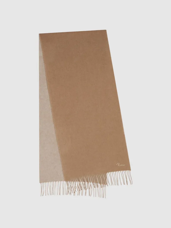 Reiss Scarves Hats and Gloves Picton Cashmere Blend Scarf Camel 8211 Men