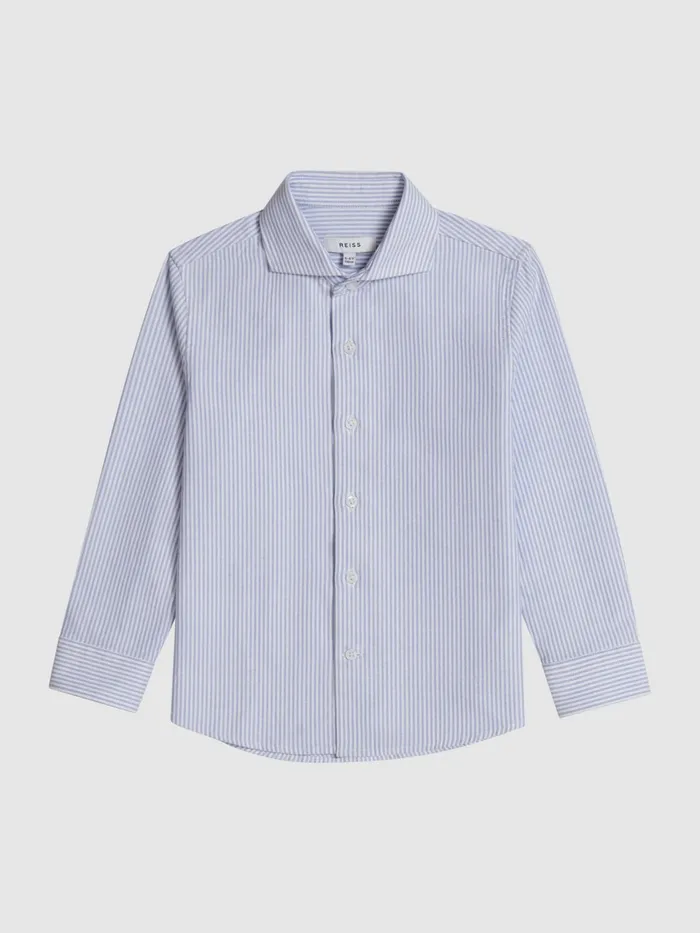 Reiss Shirts Blackheath Junior Striped Oxford Shirt Blue Stripe 8211 Children