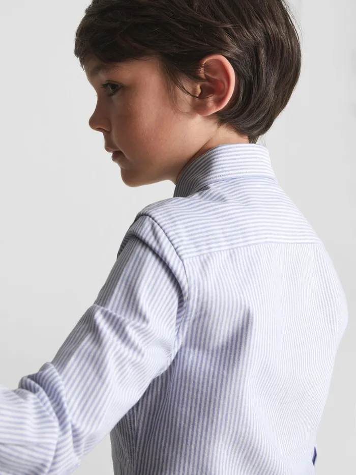 Reiss Shirts Blackheath Junior Striped Oxford Shirt Blue Stripe 8211 Children