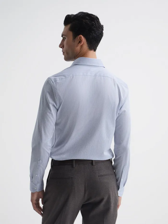 Reiss Shirts Bosa Slim Fit Striped Shirt Bluewhite 8211 Men