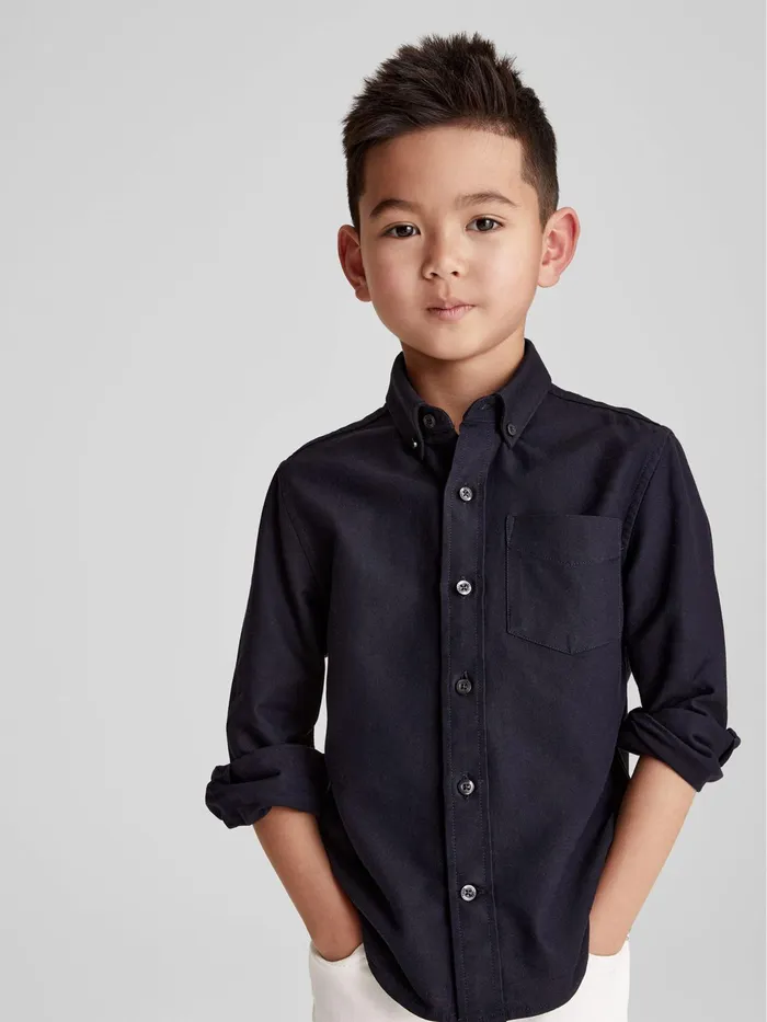 Reiss Shirts Greenwich Button Down Oxford Shirt Navy 8211 Children