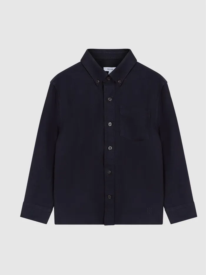 Reiss Shirts Greenwich Button Down Oxford Shirt Navy 8211 Children