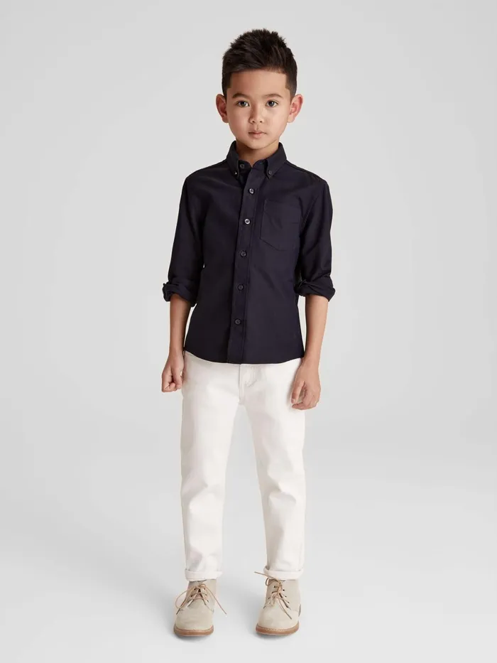 Reiss Shirts Greenwich Button Down Oxford Shirt Navy 8211 Children