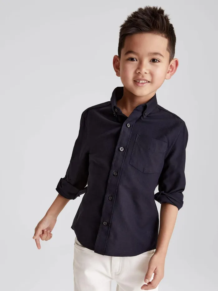 Reiss Shirts Greenwich Button Down Oxford Shirt Navy 8211 Children