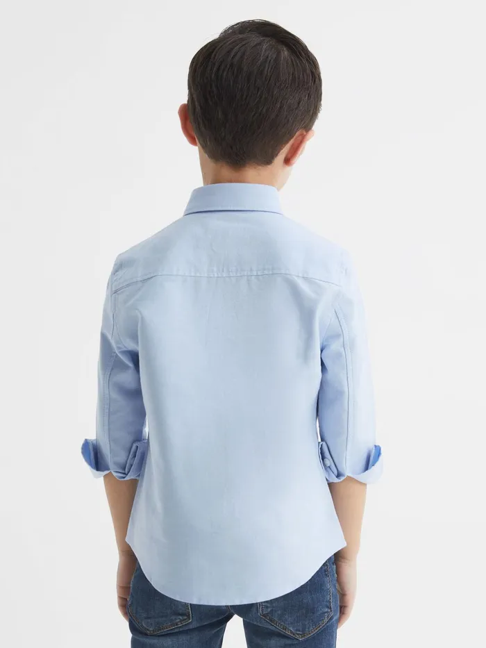 Reiss Shirts Greenwich Button Down Oxford Shirt Soft Blue 8211 Children