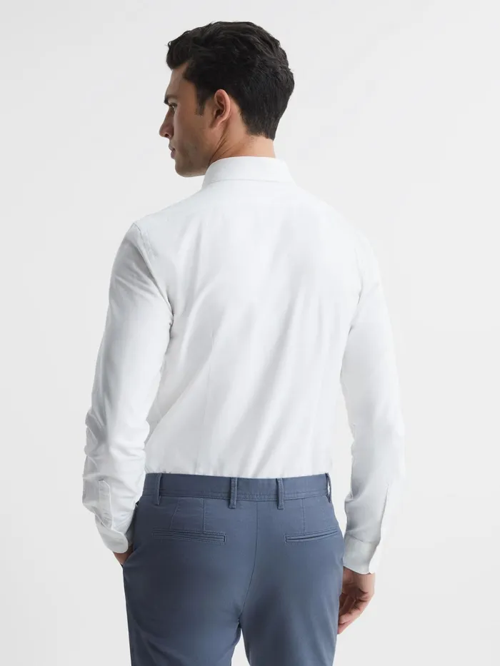 Reiss Shirts Greenwich Soft Wash Button Down Oxford Shirt White 8211 Men