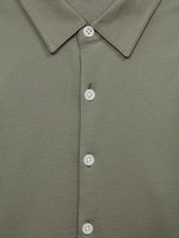 Reiss Shirts Hendon Cotton Shirt Sage 8211 Children