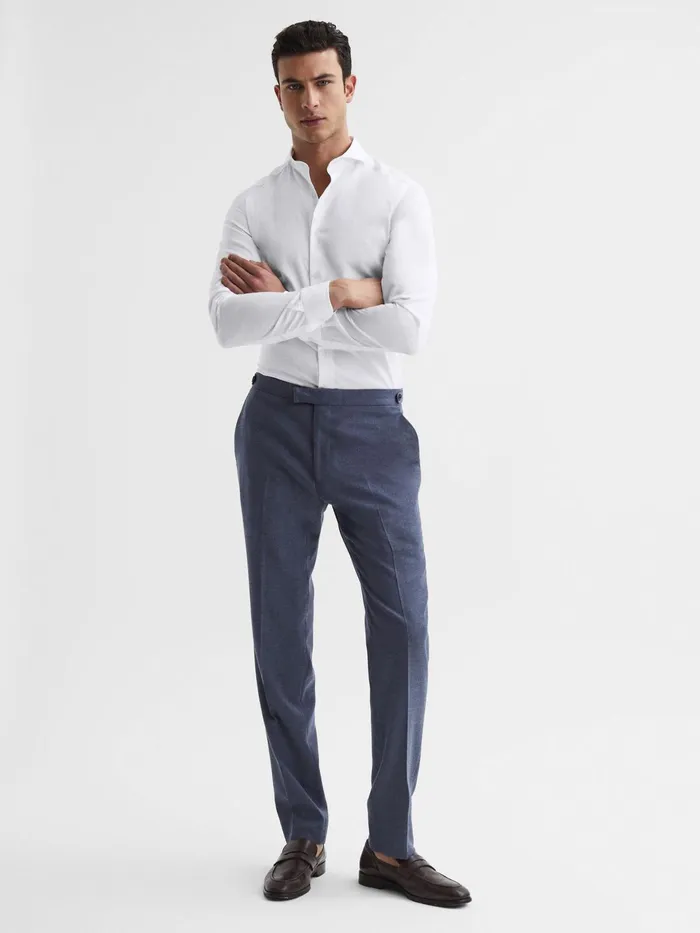 Reiss Shirts Hudson Slim Fit Cutaway Collar Shirt White 8211 Men