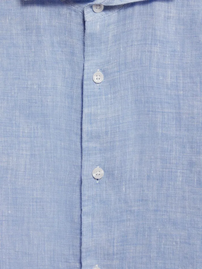 Reiss Shirts Ruban Linen Regular Fit Shirt Soft Blue 8211 Children