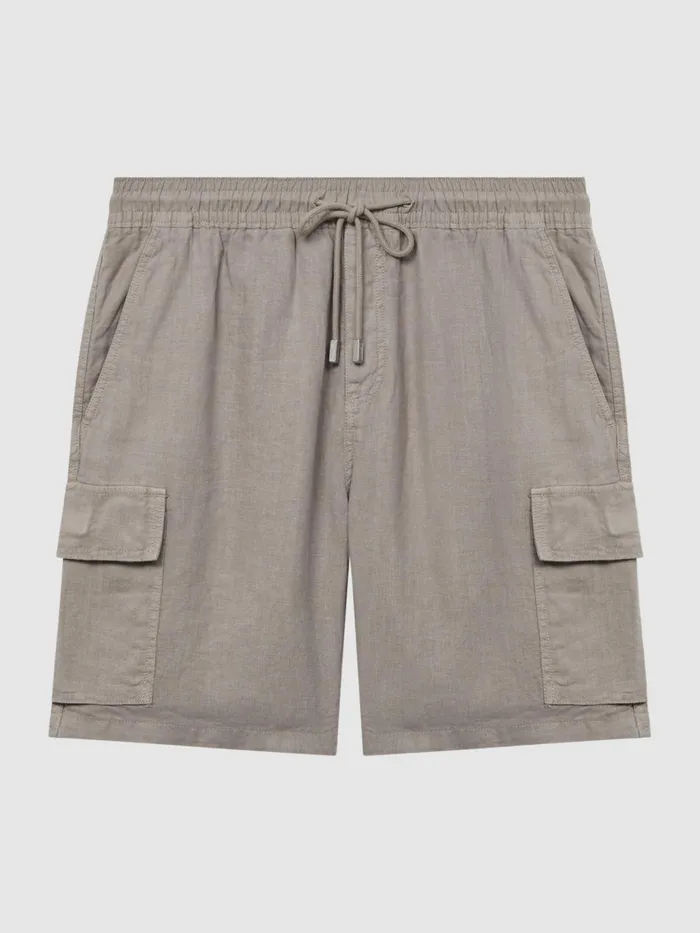 Reiss Shorts Baie Vilebrequin Linen Shorts Camel 8211 Men
