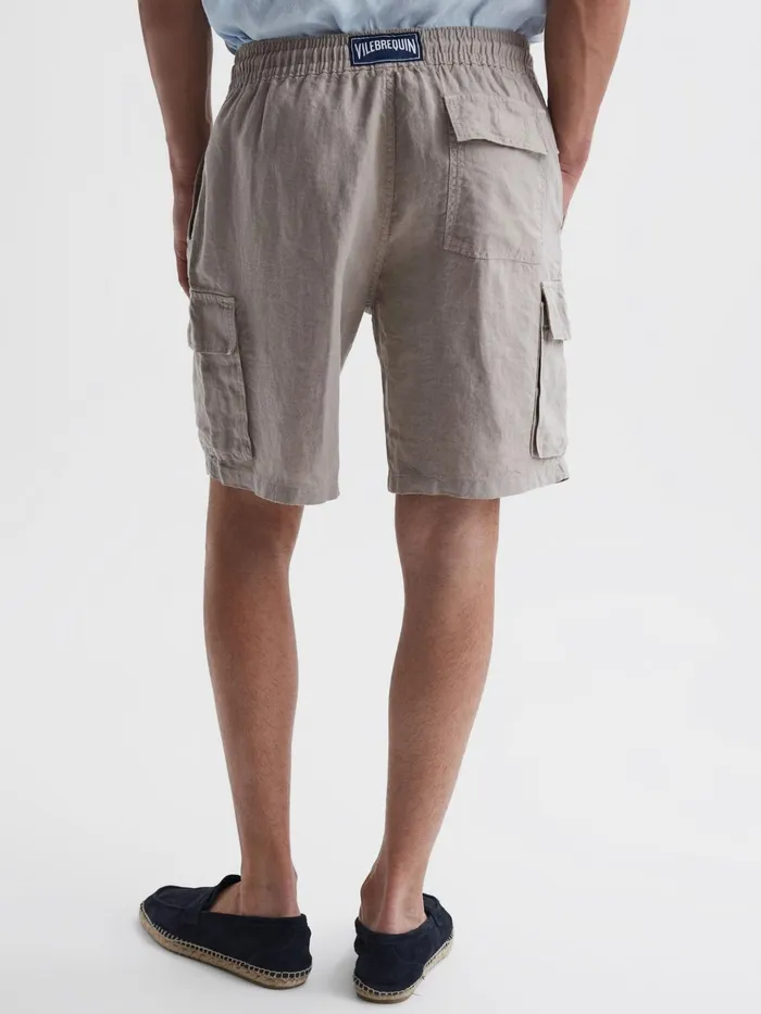 Reiss Shorts Baie Vilebrequin Linen Shorts Camel 8211 Men