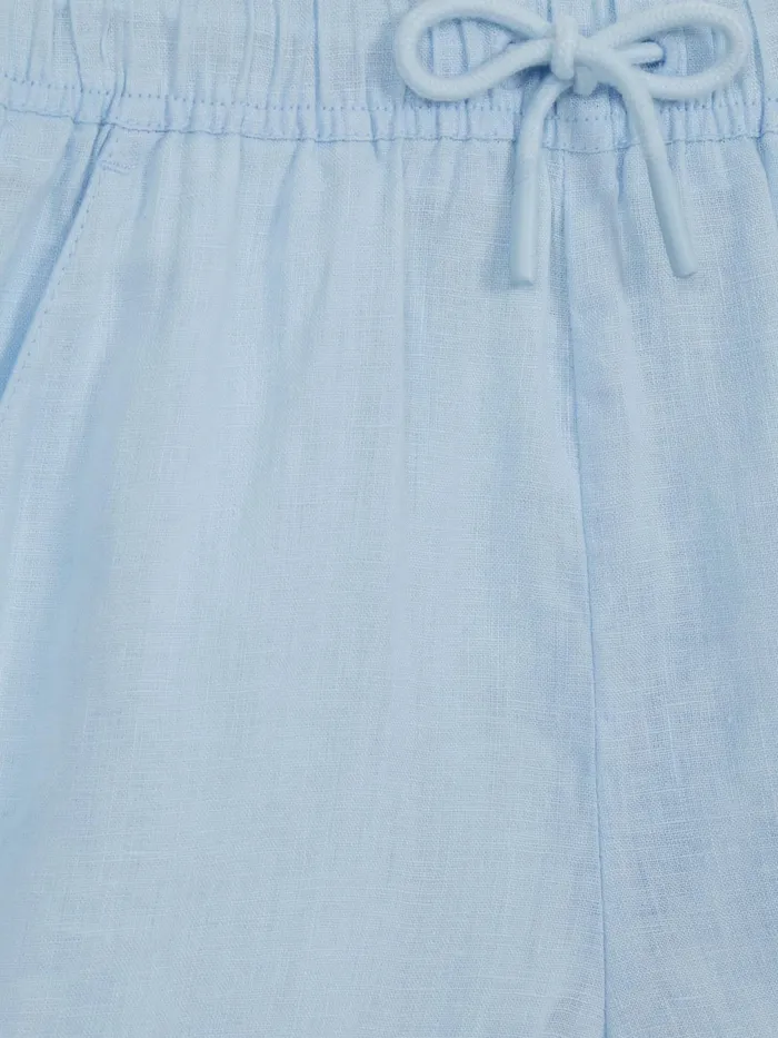 Reiss Shorts Cleo Linen Drawstring Shorts Ice Blue 8211 Children