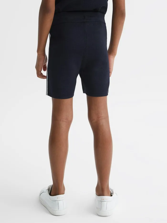 Reiss Shorts Colton Side Stripe Drawstring Shorts Navy 8211 Children