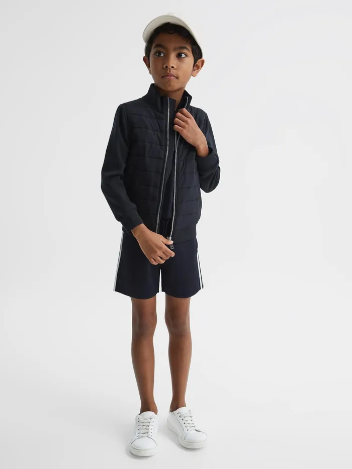 Reiss Shorts Colton Side Stripe Drawstring Shorts Navy 8211 Children