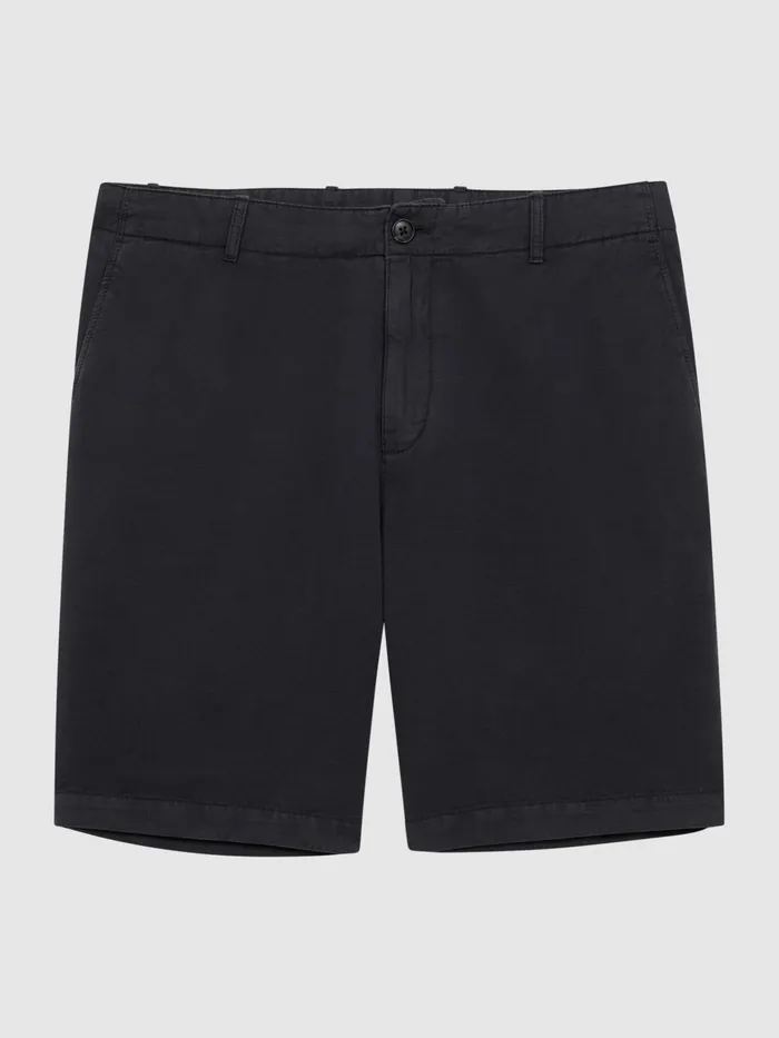 Reiss Shorts Ezra CottonLinen Blend Shorts Navy 8211 Men