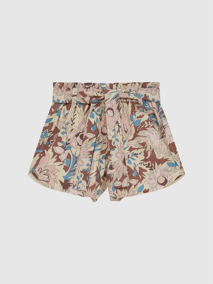 Reiss Shorts Noah Elasticated Waist Printed Shorts Lilac 8211 Children
