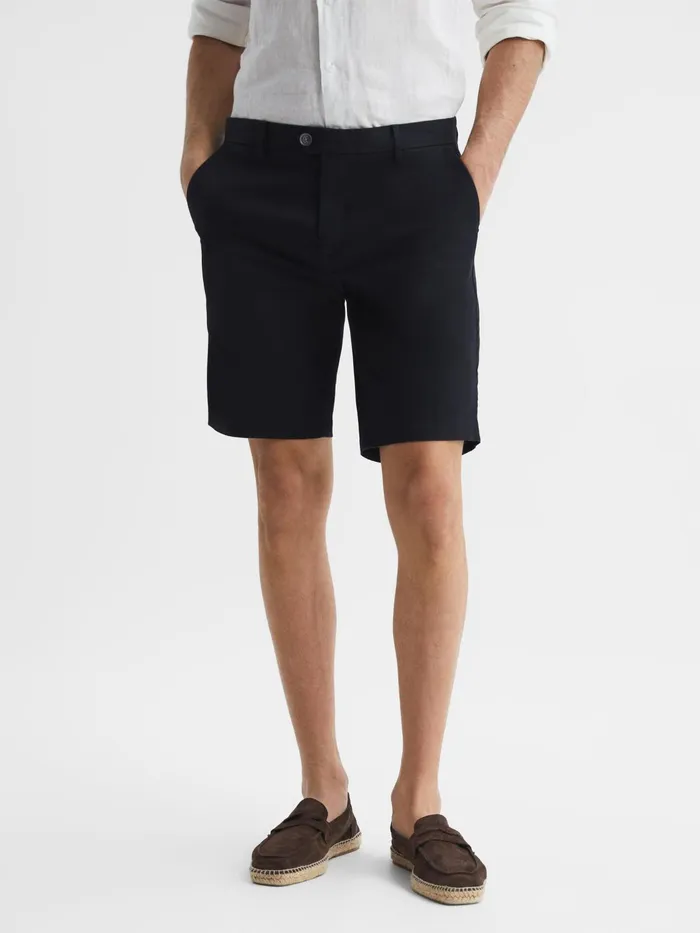 Reiss Shorts Wicket Modern Fit Chino Shorts Black 8211 Men