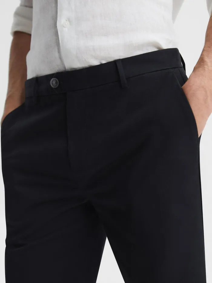 Reiss Shorts Wicket Modern Fit Chino Shorts Black 8211 Men