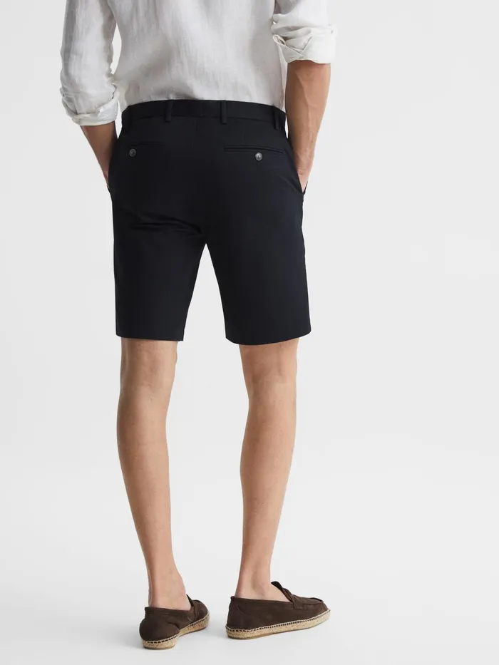 Reiss Shorts Wicket Modern Fit Chino Shorts Black 8211 Men
