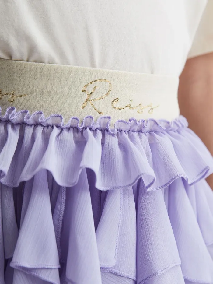 Reiss Skirts Lola Ruffle Tulle Skirt Lilac 8211 Children