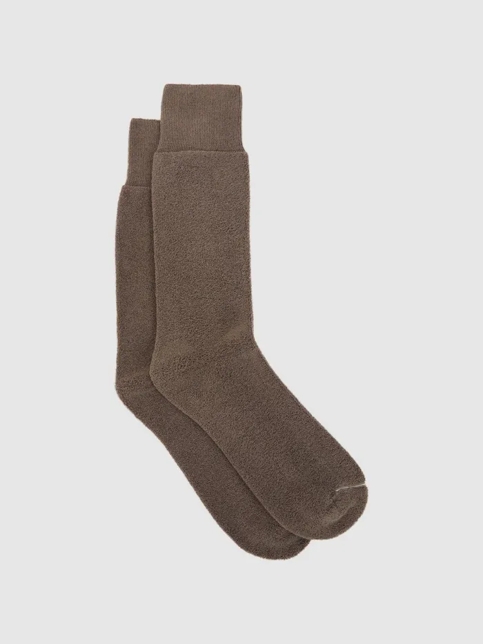 Reiss Socks and Underwear Alers Cotton Blend Terry Towelling Socks Grey Melange 8211 Men Reiss Socks and Underwear Alers Cotton Blend Terry Towelling Socks Grey Melange 8211 Men