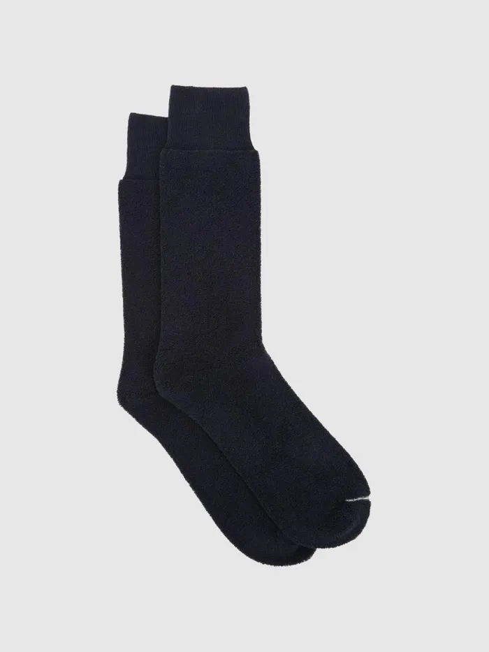 Reiss Socks and Underwear Alers Cotton Blend Terry Towelling Socks Navy 8211 Men