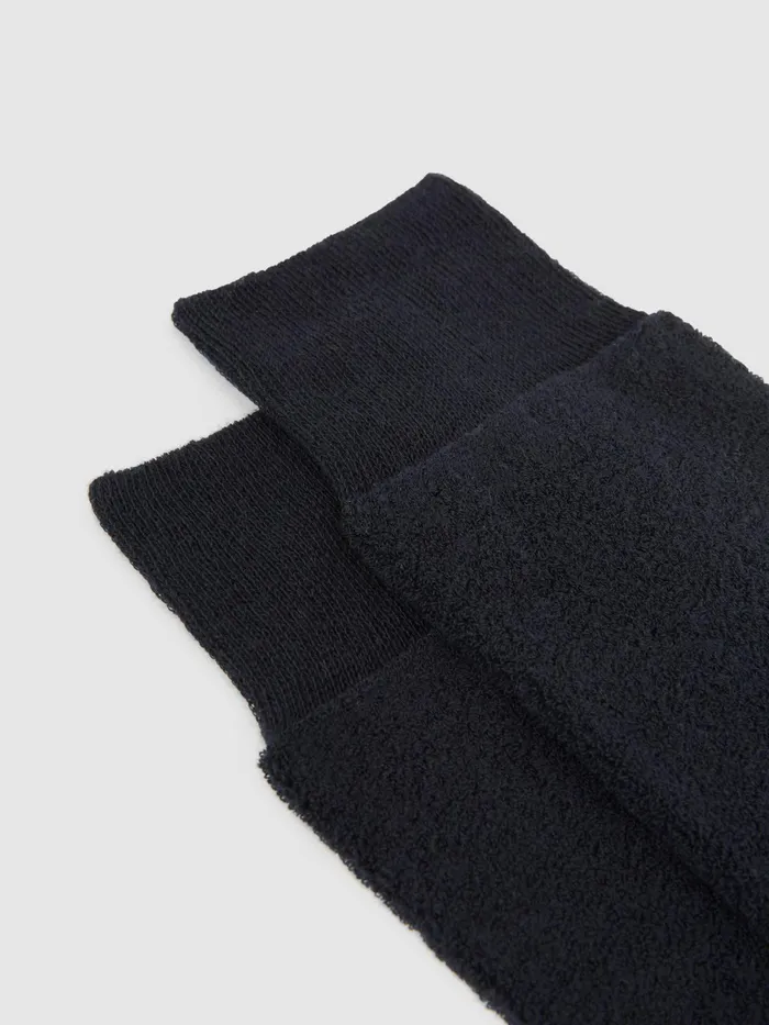 Reiss Socks and Underwear Alers Cotton Blend Terry Towelling Socks Navy 8211 Men