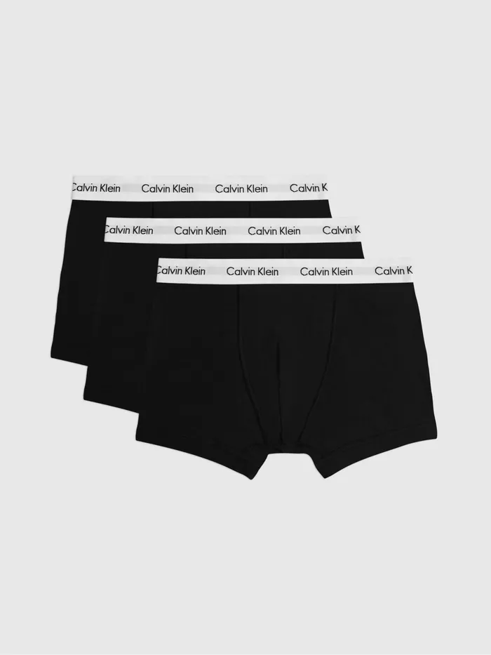 Reiss Socks and Underwear Calvin Klein Underwear 3 Pack Trunks Black 8211 Men