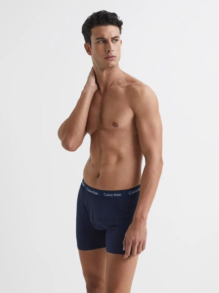 Reiss Socks and Underwear Calvin Klein Underwear 3 Pack Trunks Blue Multi 8211 Men