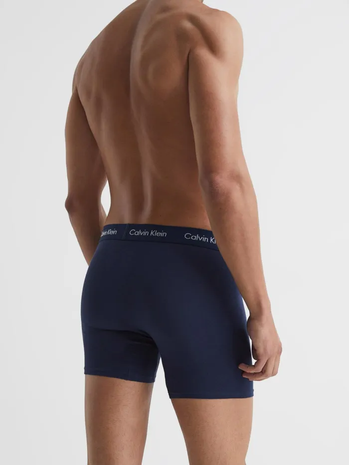 Reiss Socks and Underwear Calvin Klein Underwear 3 Pack Trunks Blue Multi 8211 Men