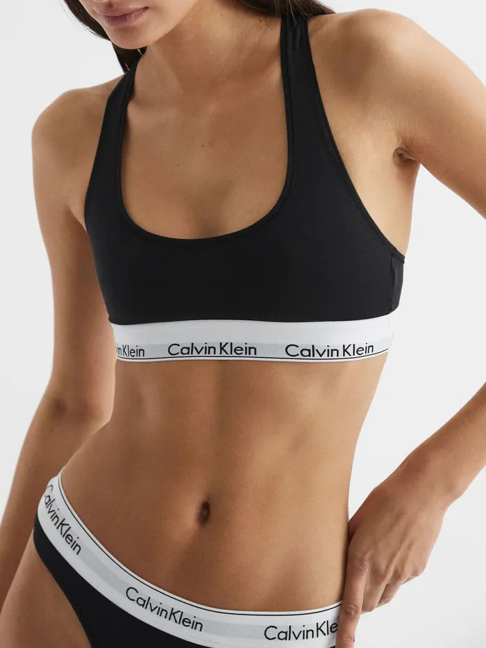 Reiss Socks and Underwear Calvin Klein Underwear Bralette Black 8211 Women