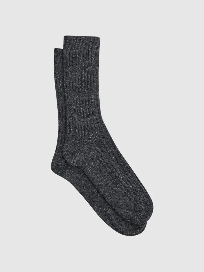 Reiss Socks and Underwear Coen Speckled Hiking Socks Charcoal 8211 Men