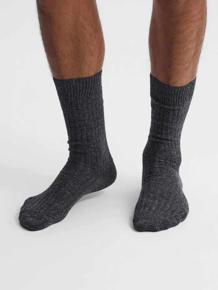 Reiss Socks and Underwear Coen Speckled Hiking Socks Charcoal 8211 Men