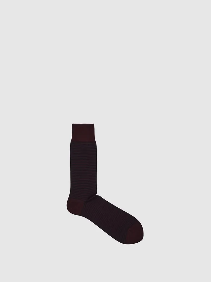 Reiss Socks and Underwear Mario Stripe Striped Socks Airforce Blue Navy 8211 Men