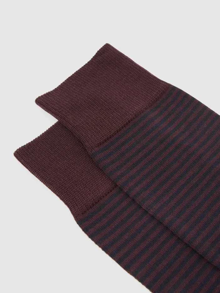 Reiss Socks and Underwear Mario Stripe Striped Socks Airforce Blue Navy 8211 Men