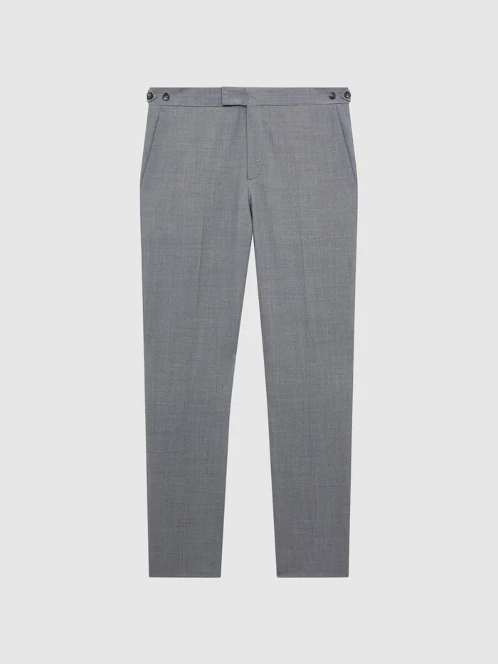 Reiss Suits and Tailoring Arrow Slim Fit Wool Blend Trousers Soft Grey 8211 Men