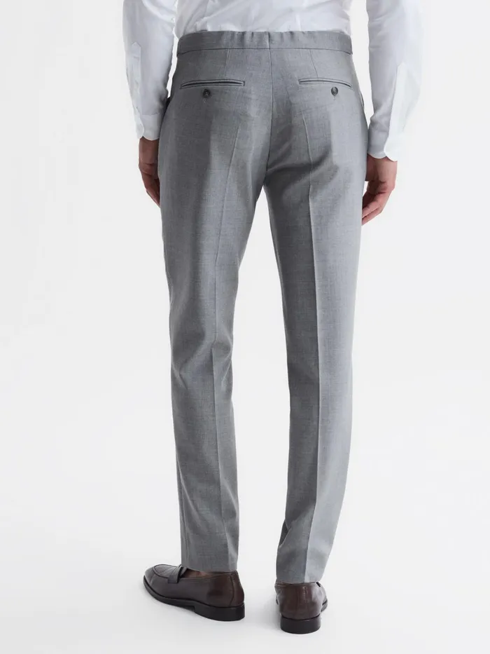 Reiss Suits and Tailoring Arrow Slim Fit Wool Blend Trousers Soft Grey 8211 Men