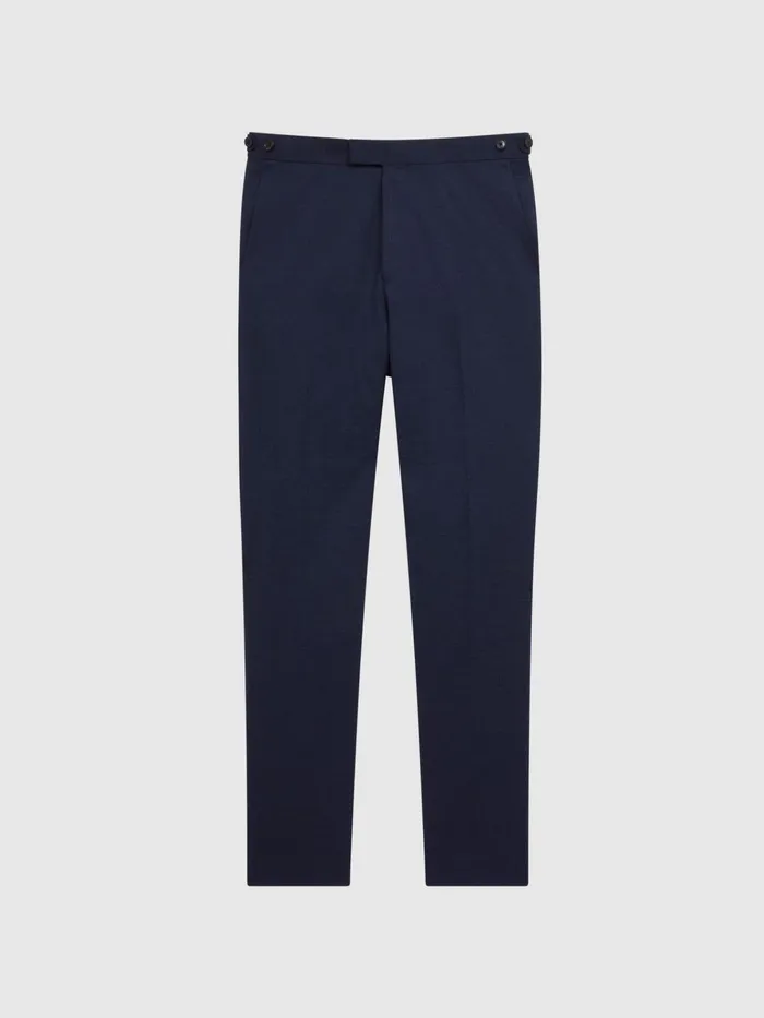 Reiss Suits and Tailoring Broadgate Prince Of Wales Check Mixer Trousers Blue 8211 Men