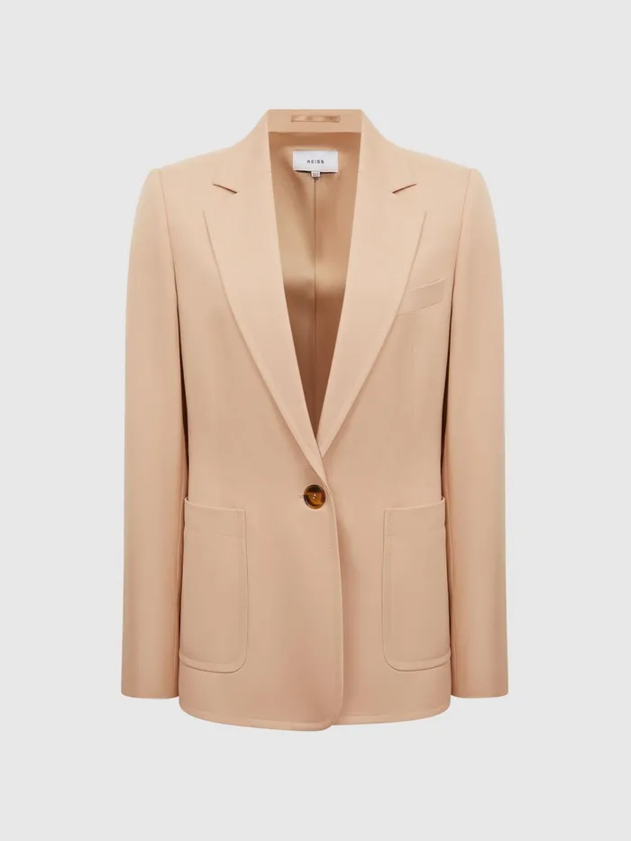Reiss Suits and Tailoring Ember Tailored Single Breasted Blazer Camel 8211 Women