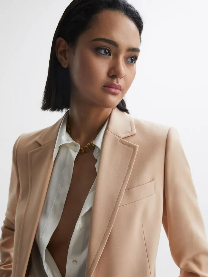 Reiss Suits and Tailoring Ember Tailored Single Breasted Blazer Camel 8211 Women