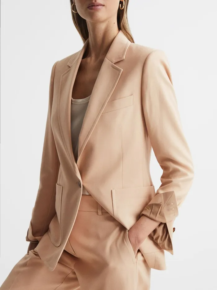 Reiss Suits and Tailoring Ember Tailored Single Breasted Blazer Camel 8211 Women
