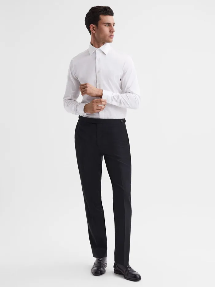 Reiss Suits and Tailoring Hope Modern Fit Travel Trousers Black 8211 Men